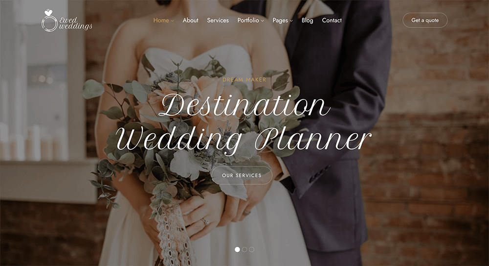 Wedding & Event Planner - Slider
