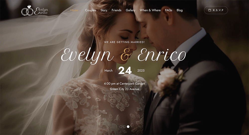 Wedding Template - Slider