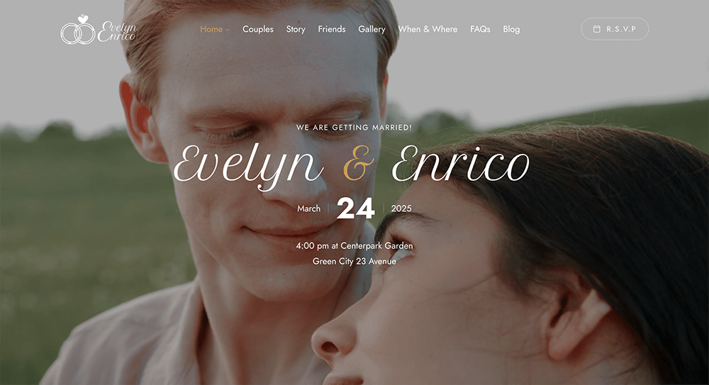 Wedding Template - Slider