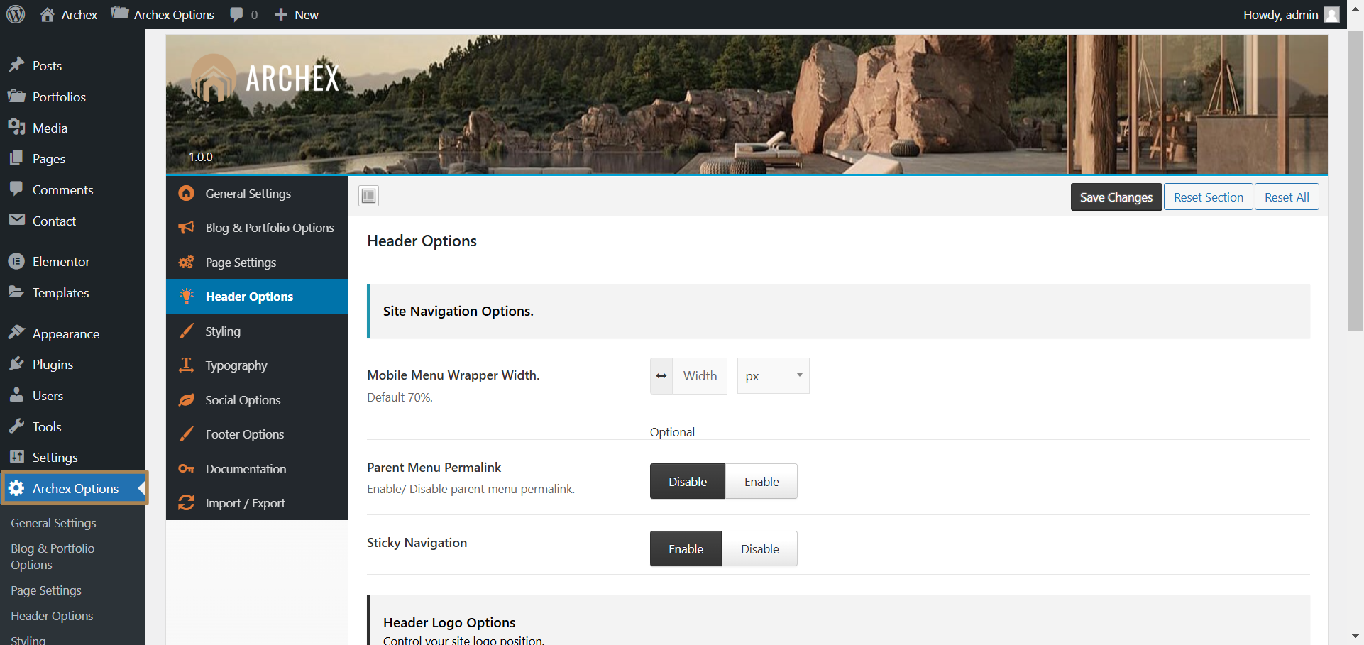 Archex-Options-‹-Archex-—-WordPress-12-30-2024_06_15_AM