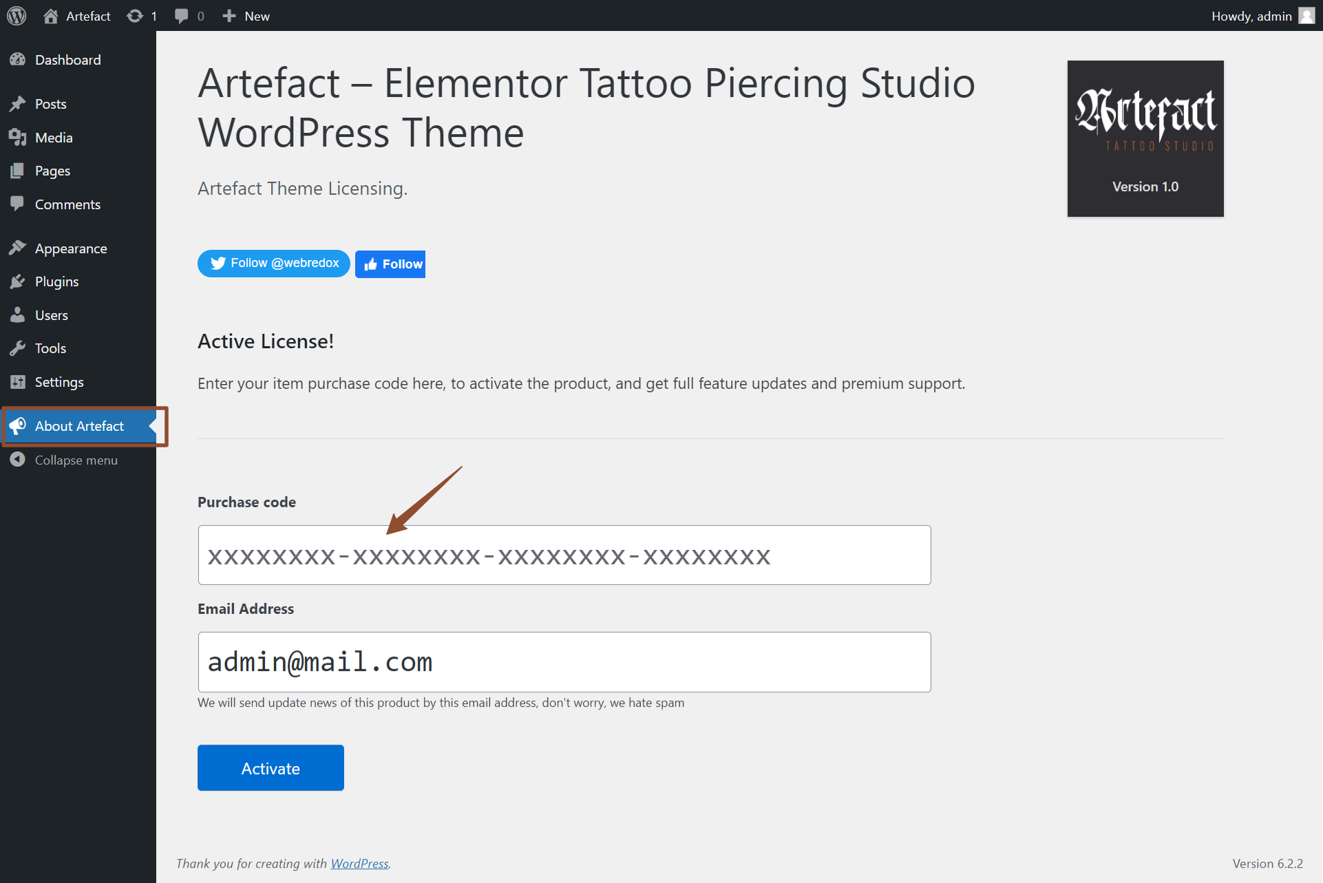 Artefact-–-Elementor-Tattoo-Piercing-Studio-WordPress-Theme-‹-Artefact-—-WordPress