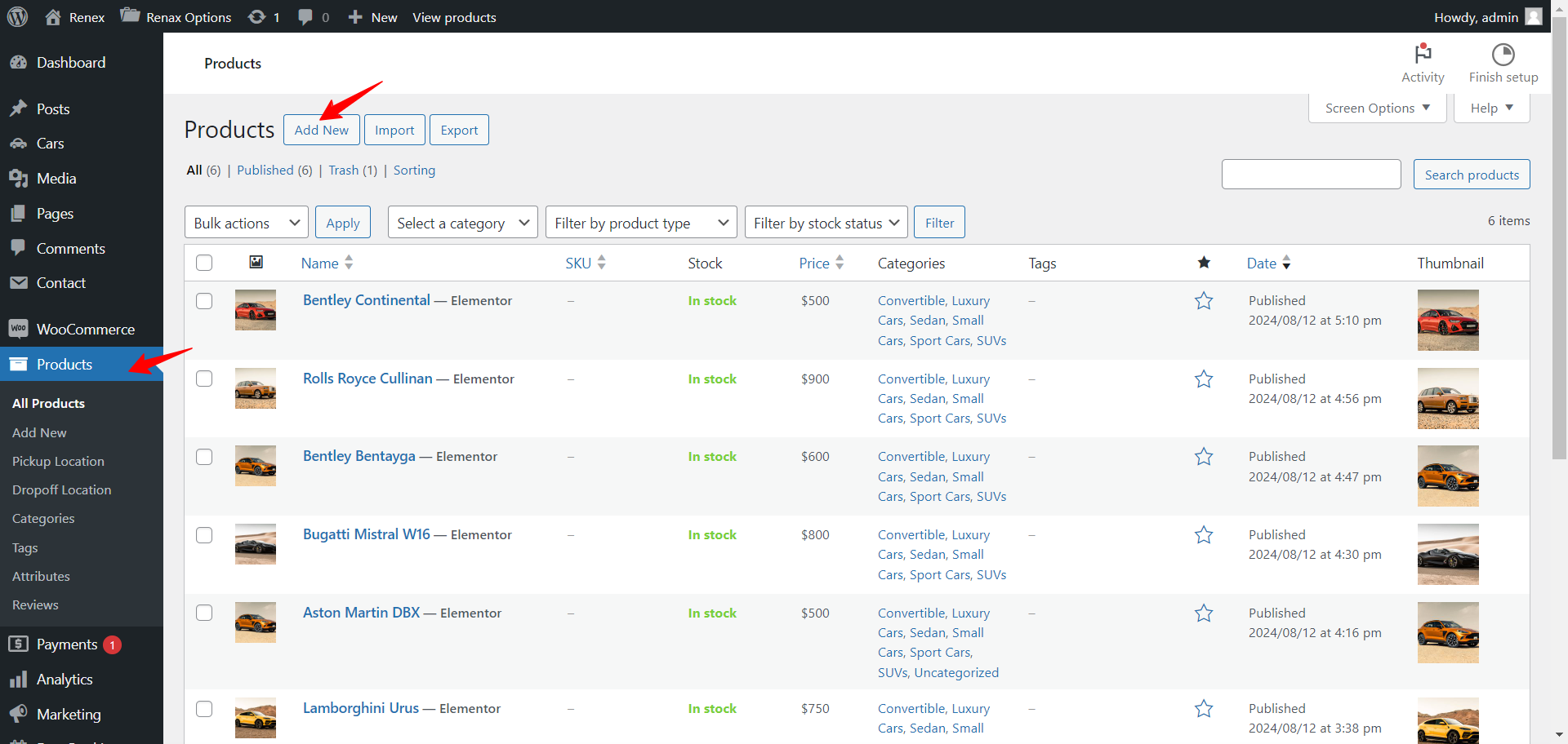 Products-‹-Renex-—-WordPress